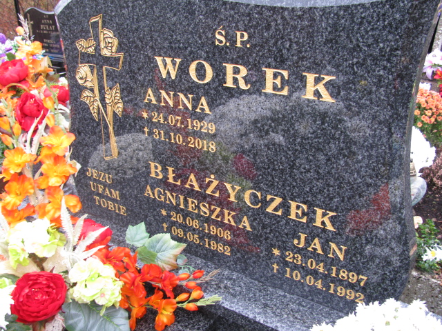 Jan Błażyczek 1897 Żabnica Węgierska Górka - Grobonet - Wyszukiwarka osób pochowanych